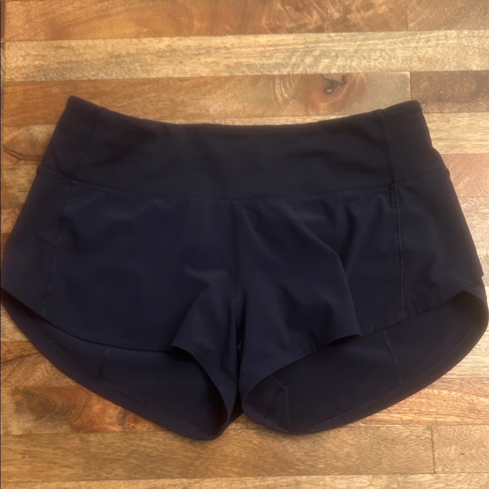 lululemon navy blue Athletic Run Shorts